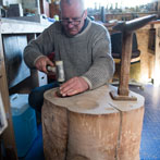 Marcus Steel at work in his studio